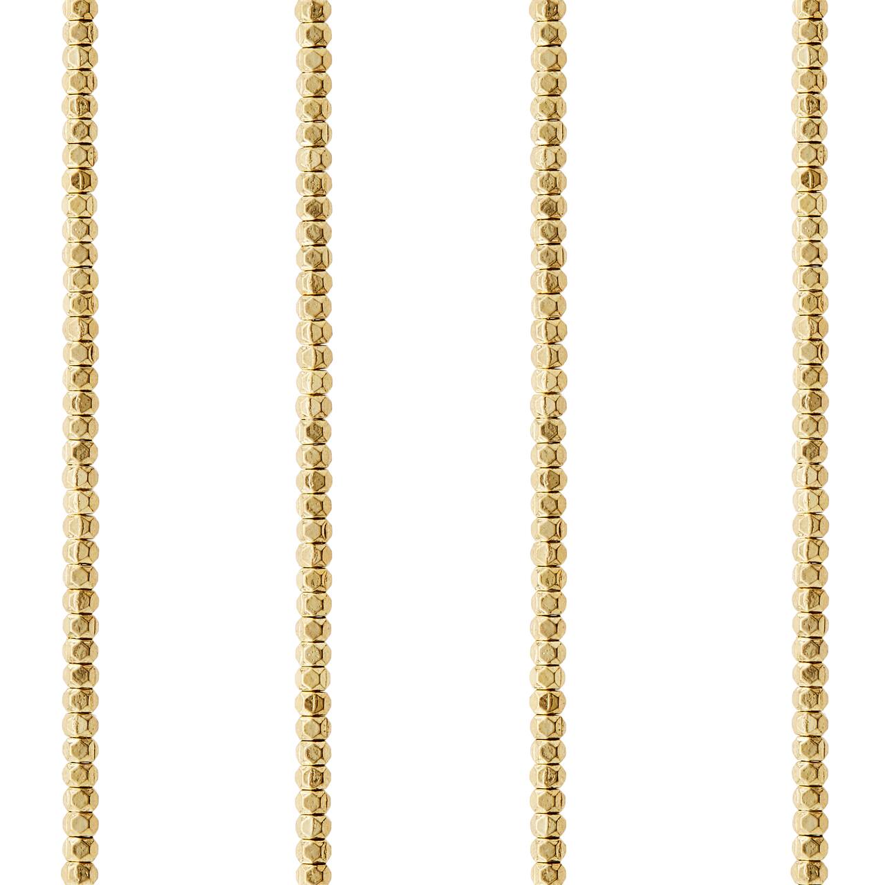 12 Pack: Metal Faceted Rondelle Beads, 2mm by Bead Landing™